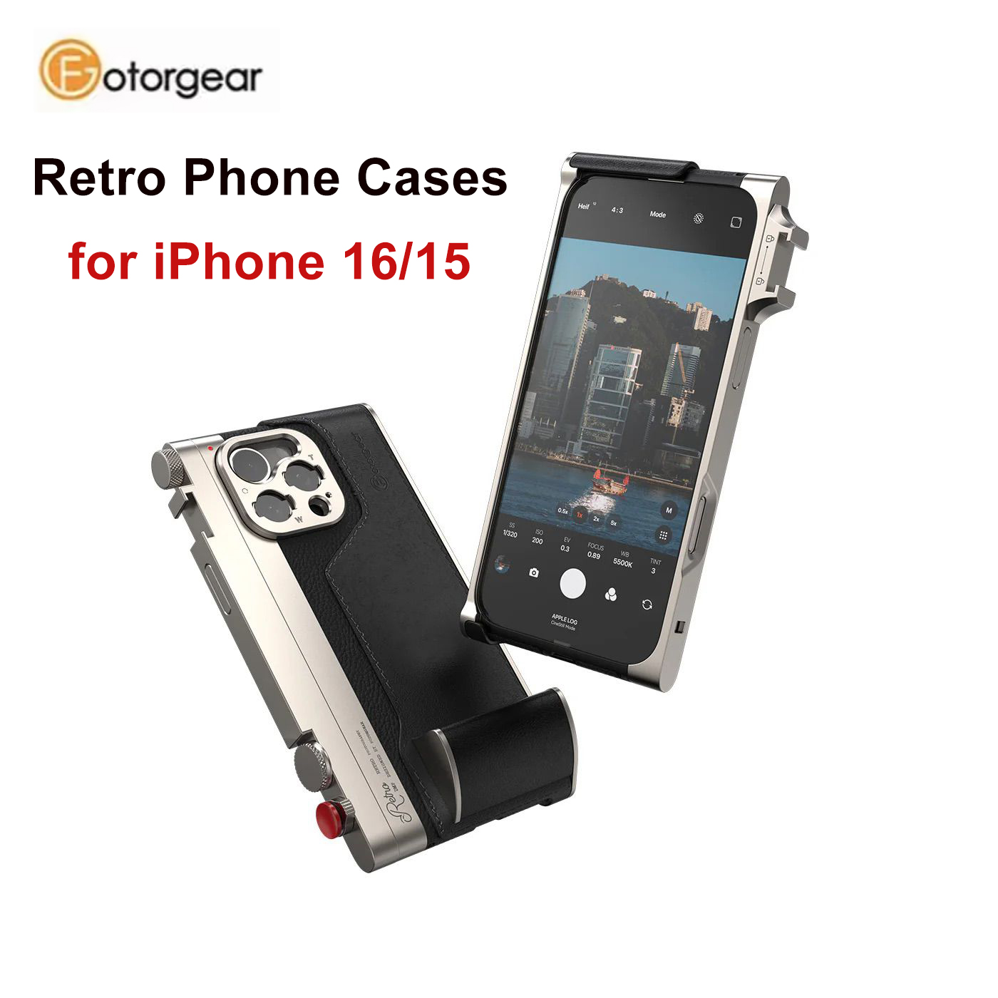Photography With Iphone 15 - Fotorgear Retro Professional ชุดถ่ายภาพ T Mount