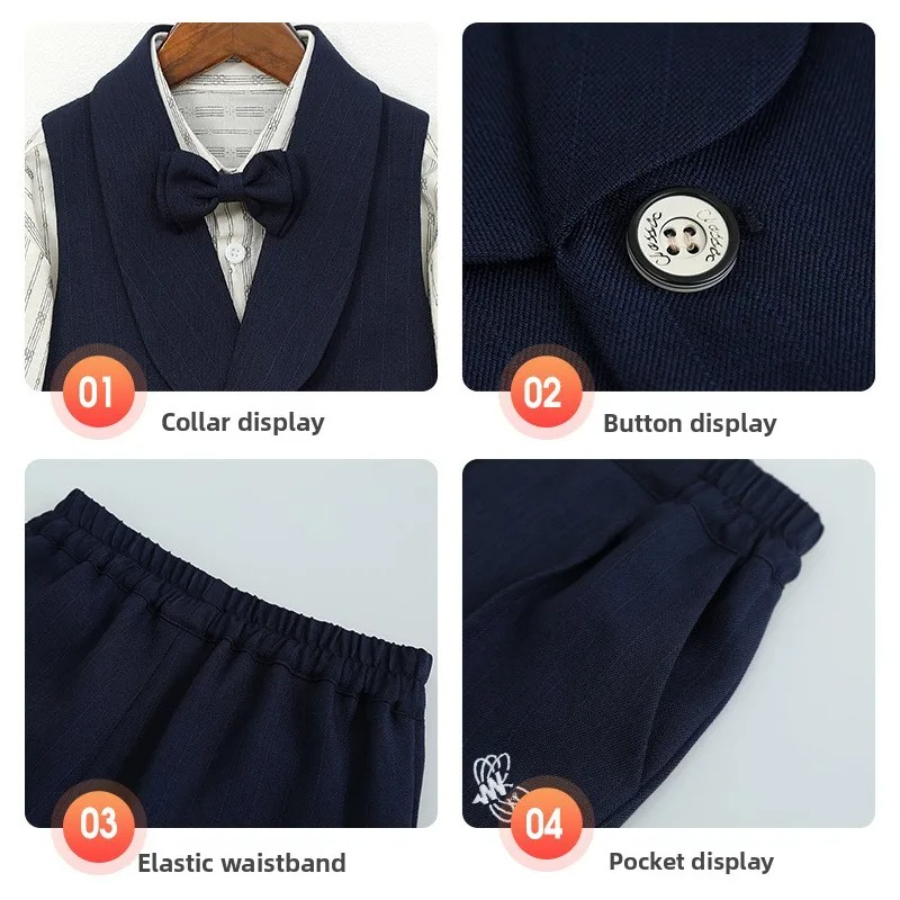 ชุดสูทเด็กผู้ชาย ชุดนักเรียน ช - Photography Outfit บทวิจารณ์และราคา