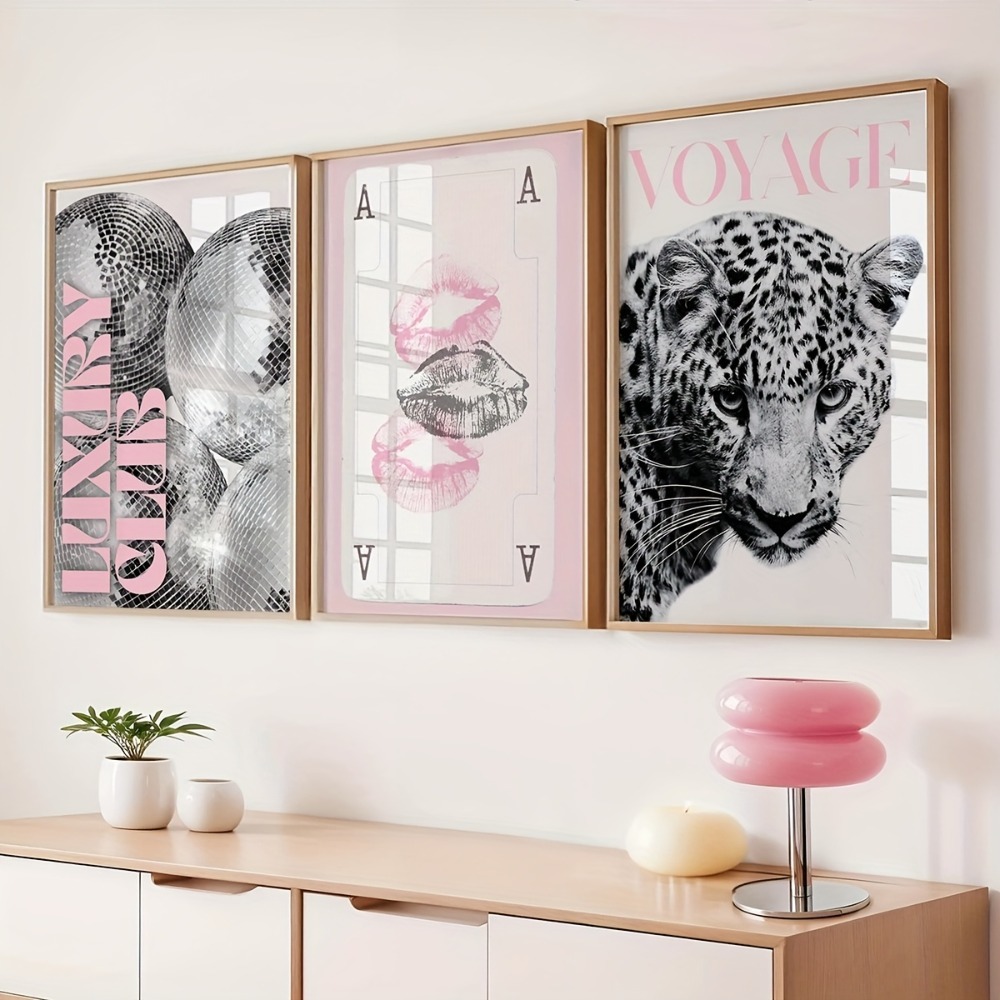3 ชิ้น ภาพพิมพ์ลายเสือดาวไร้กร - Photography Trend บทวิจารณ์และราคา
