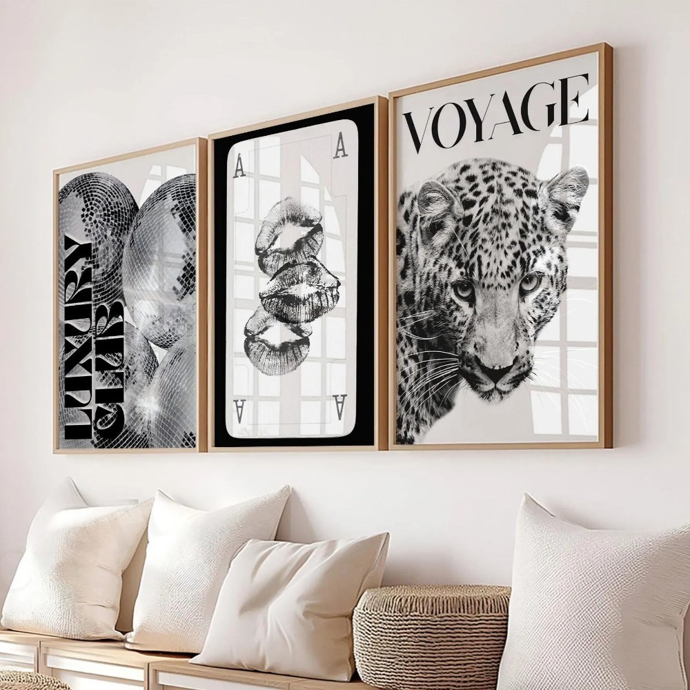3 ชิ้น ภาพพิมพ์ลายเสือดาวไร้กร - Photography Trend บทวิจารณ์และราคา