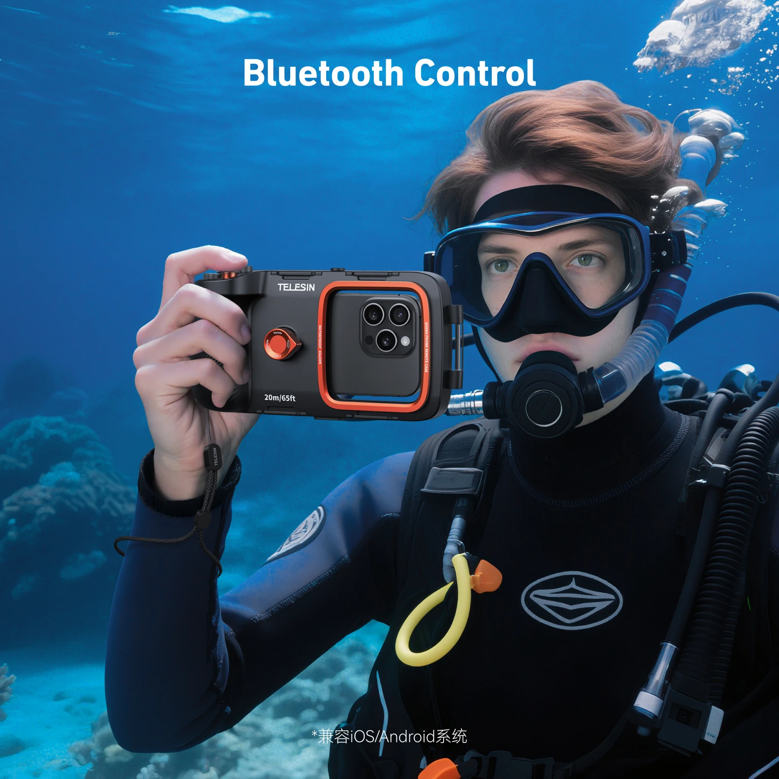 TELESIN 20M/65ft Universalดําน - Photography With Iphone 15 บทวิจารณ์และราคา