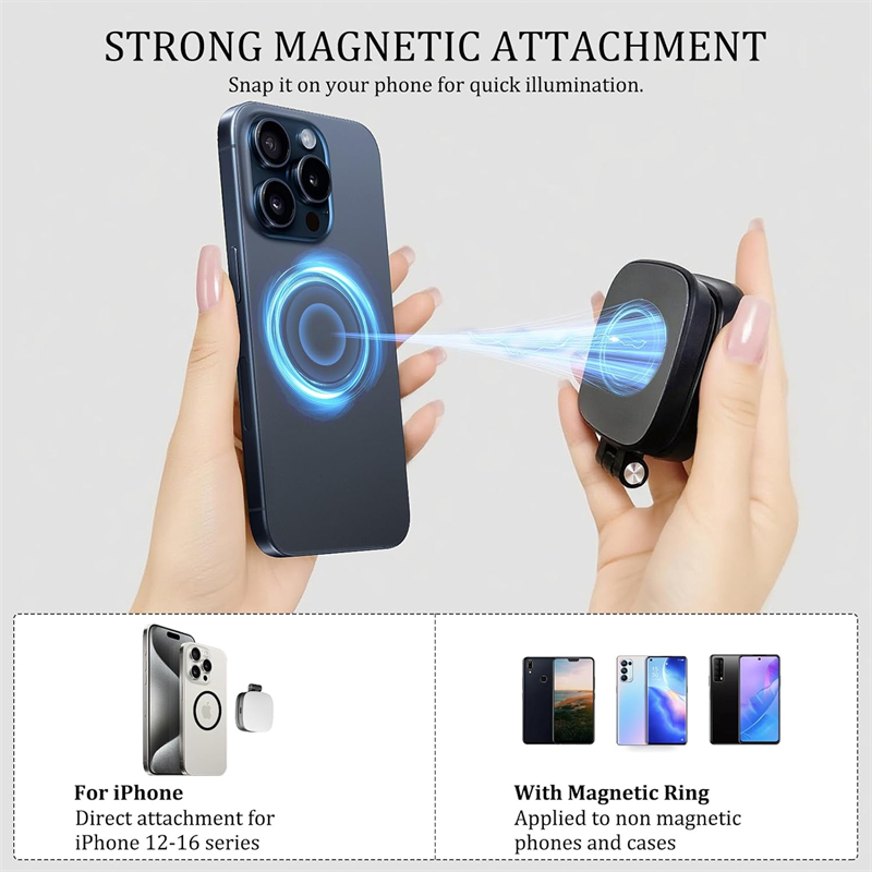 ไฟเซลฟี่แบบพับได้แม่เหล็กพร้อม - Photography With Iphone 15 บทวิจารณ์และราคา