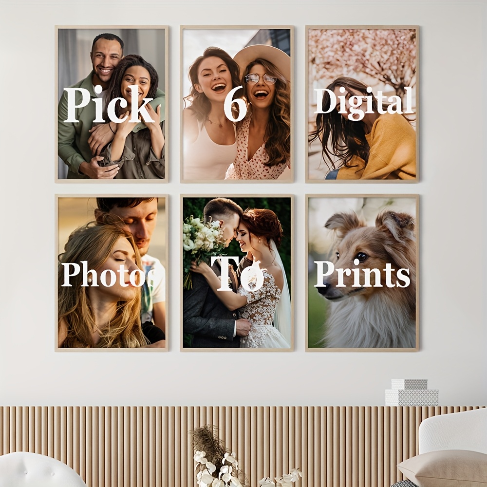 6 ชิ้น/ชุด ภาพพิมพ์บนผ้าใบแบบก - Photograph Lyrics บทวิจารณ์และราคา